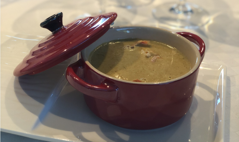 Currysuppe mit Scampi Privat Altendorf