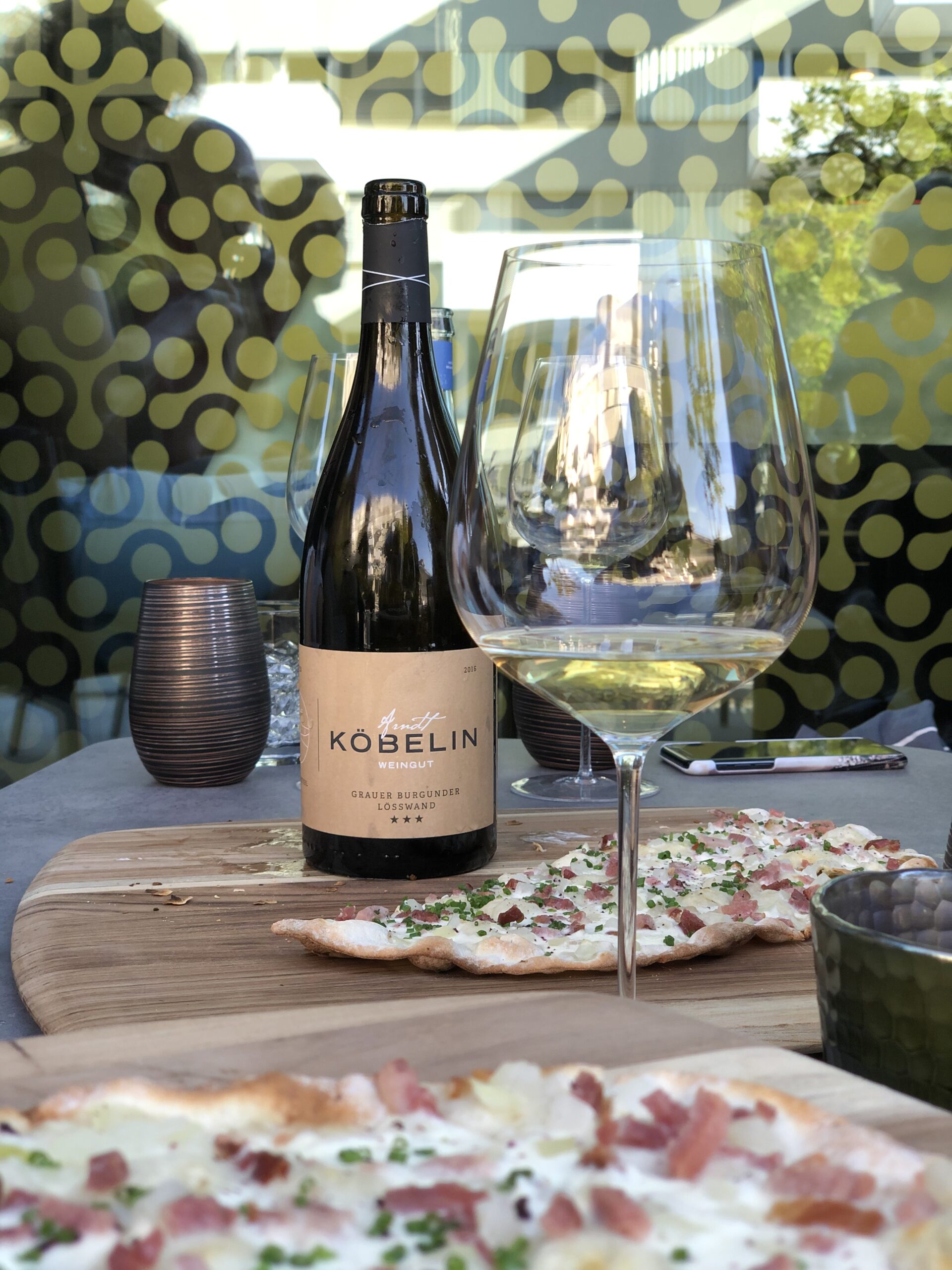 Grauer Losswand 2017 mit Flamenkuche