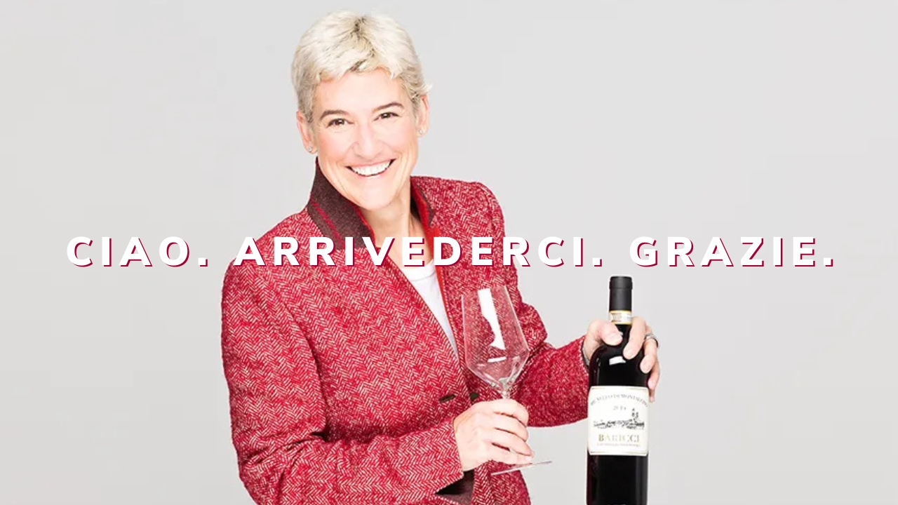 Ciao. Arrivederci. Grazie.